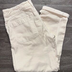 Altar'd State Women's Off-White Straight Leg Jeans